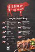 Ontario Beef Butcher Poster