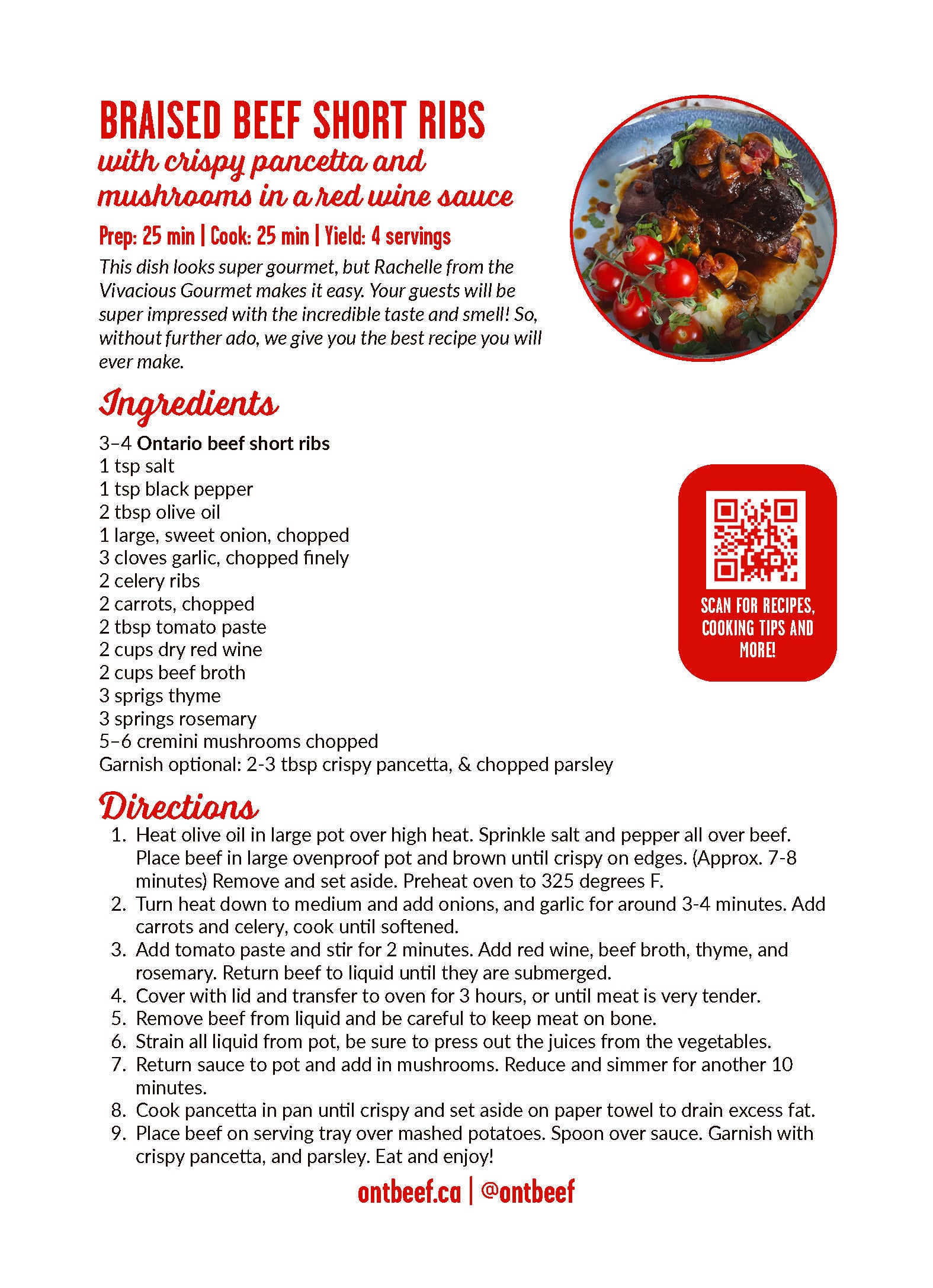 Ontario Beef Recipe Cards