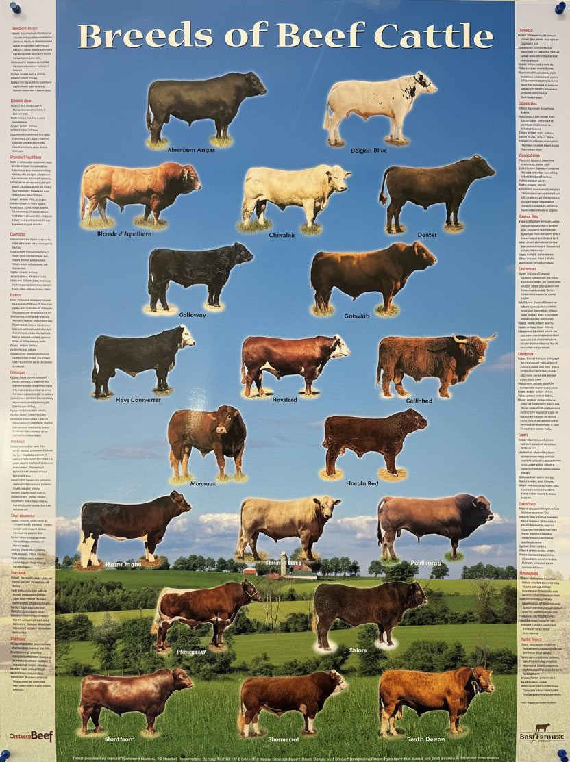 Beef Breeds Poster