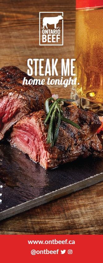 Ontario Beef "Steak Me Home Tonight" Pull-Up Banner