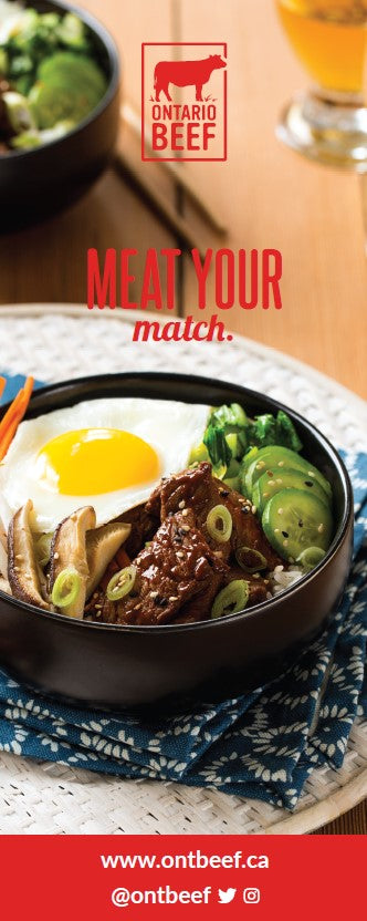 Ontario Beef "Meat Your Match" Pull-Up Banner
