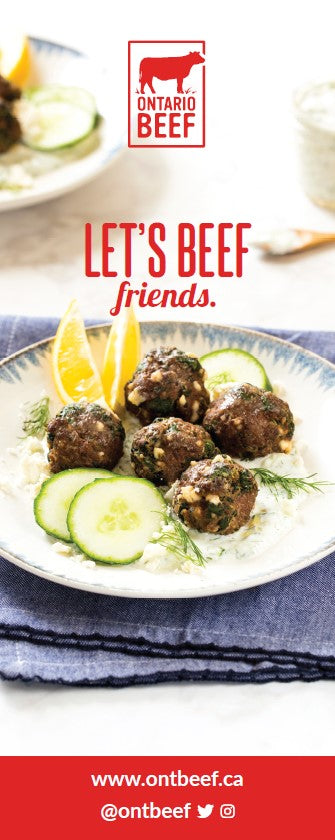 Ontario Beef "Let's Beef Friends" Pull-Up Banner