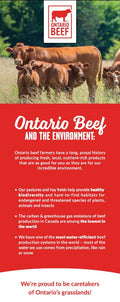"Ontario Beef and the Environment" Pull-Up Banner