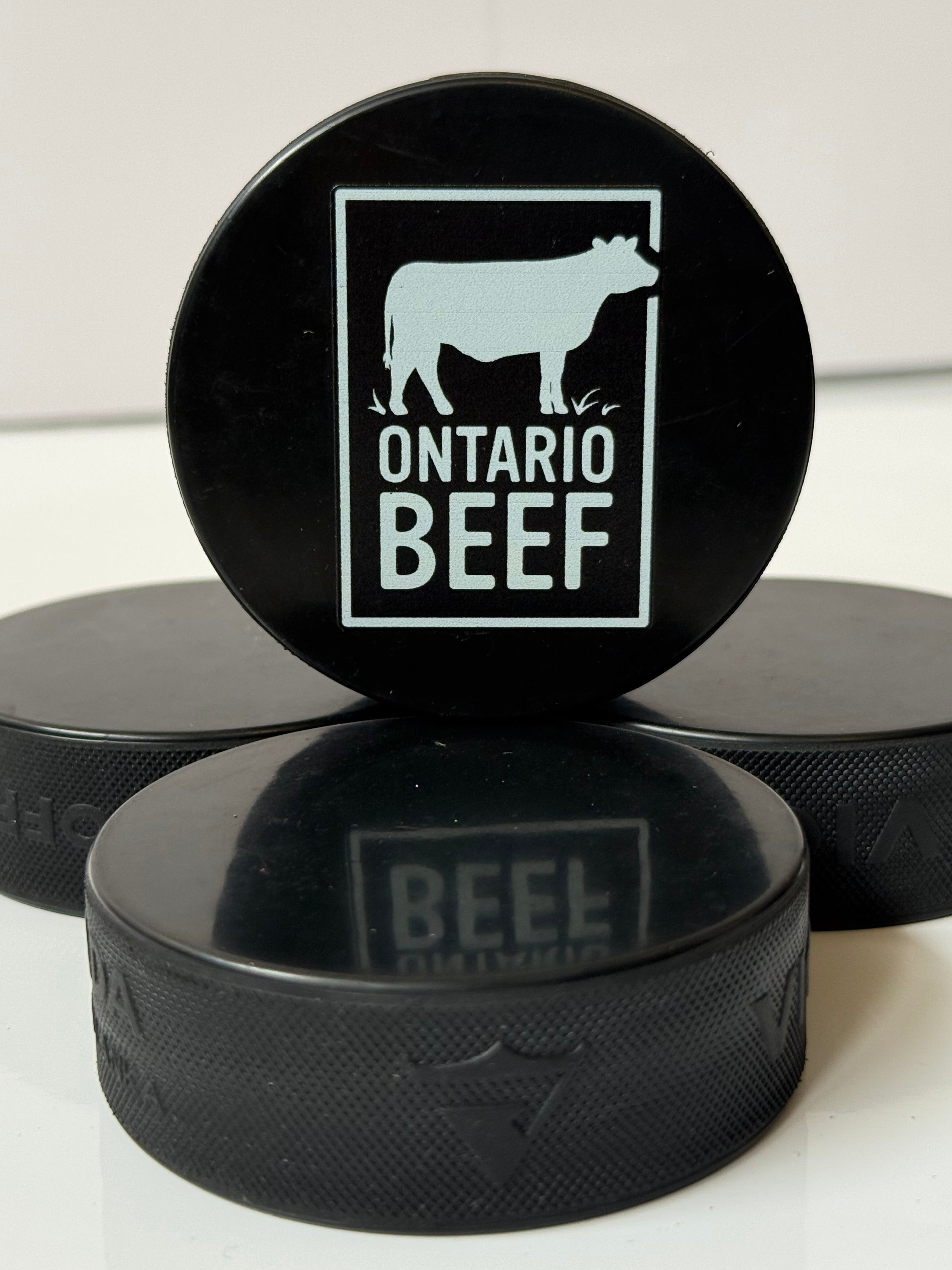 Ontario Beef Hockey Puck