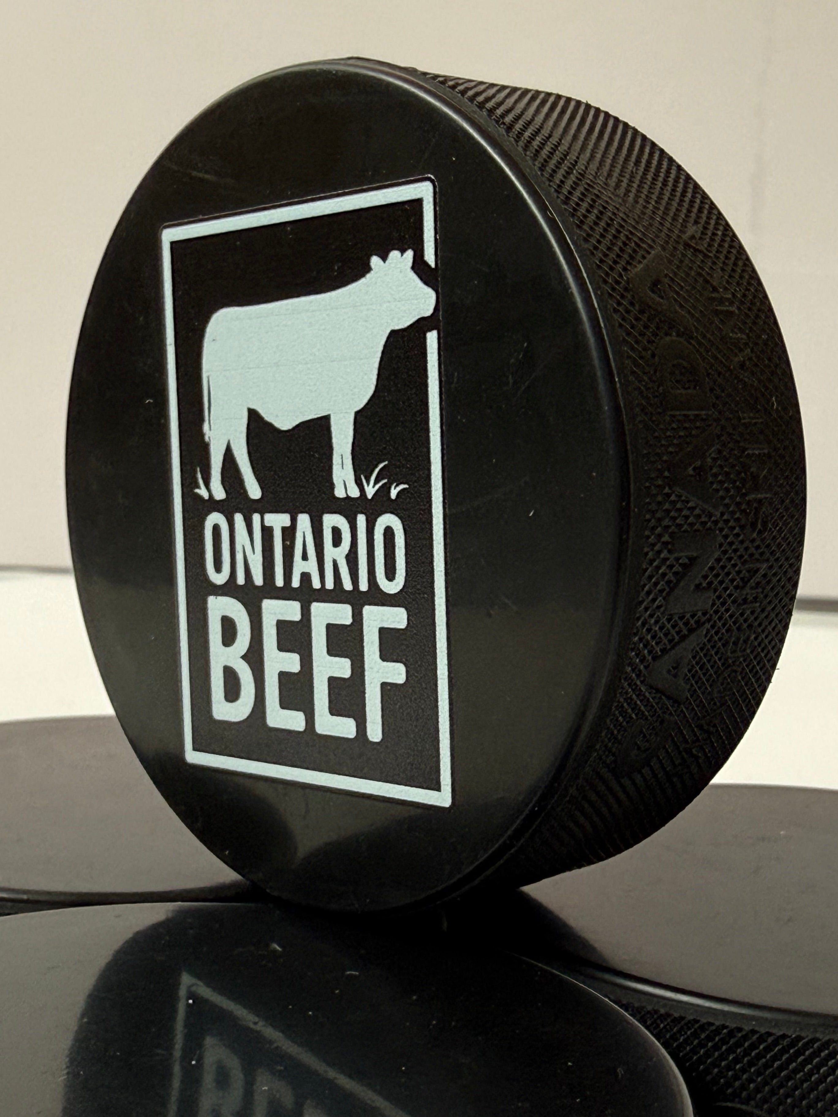 Ontario Beef Hockey Puck
