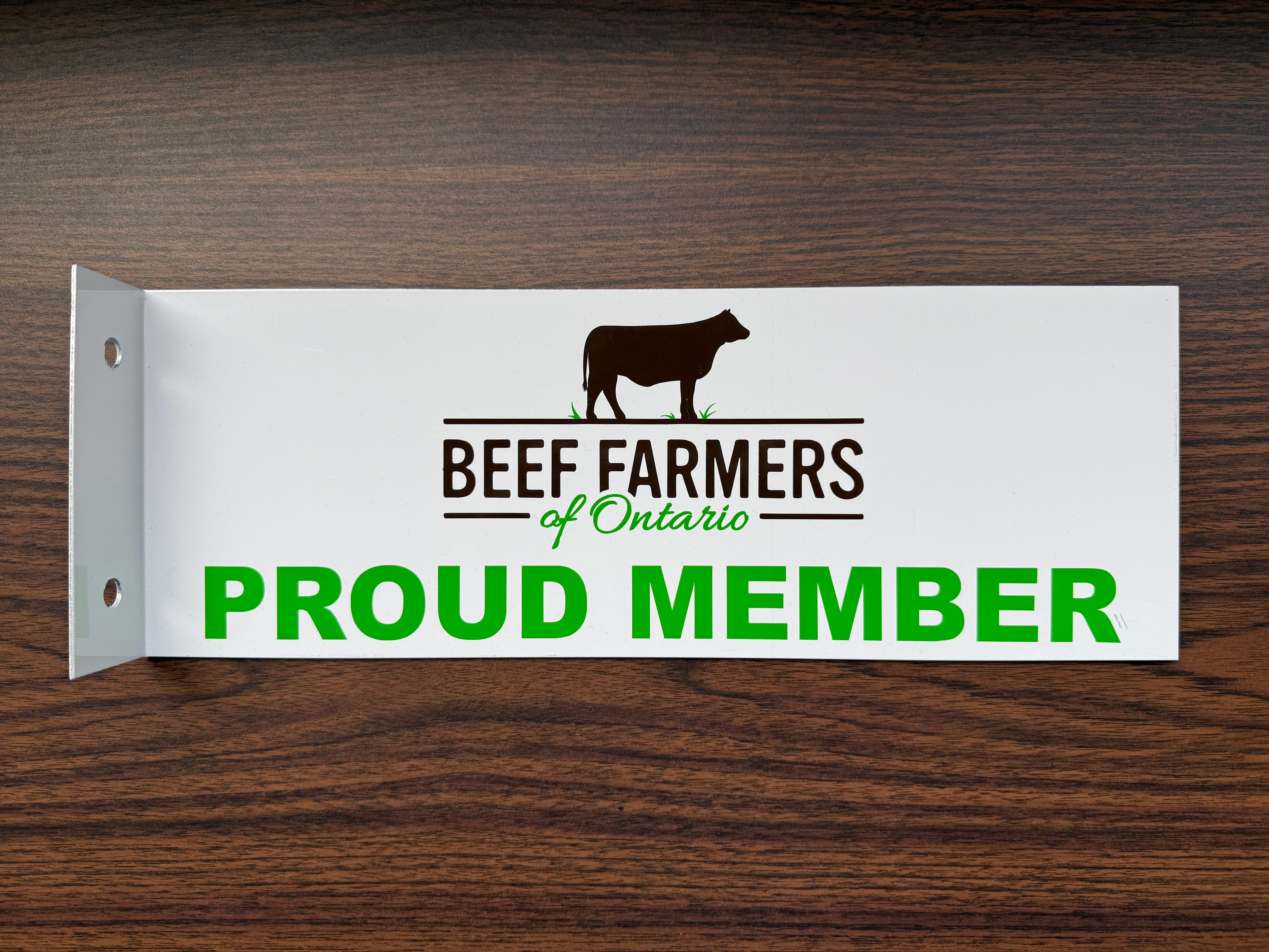 Beef Farmers of Ontario Metal Gate Sign